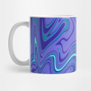 Ocean Sky Blue Swirl Mug